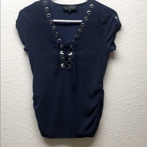 3 For $21 🙀 Cobalt Blue Short Sleeve Blouse